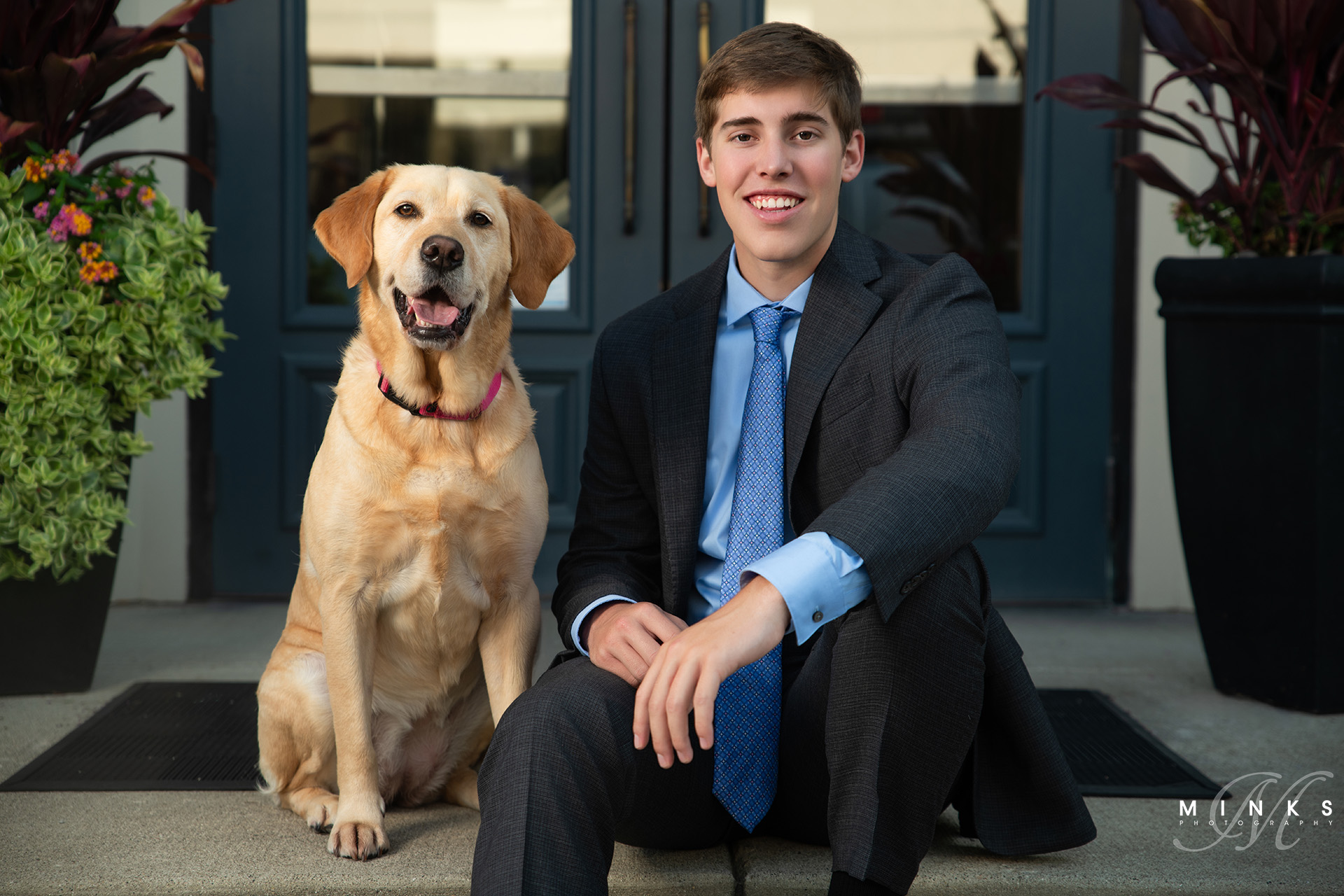Senior pictures guy and dog cincinnati ohio