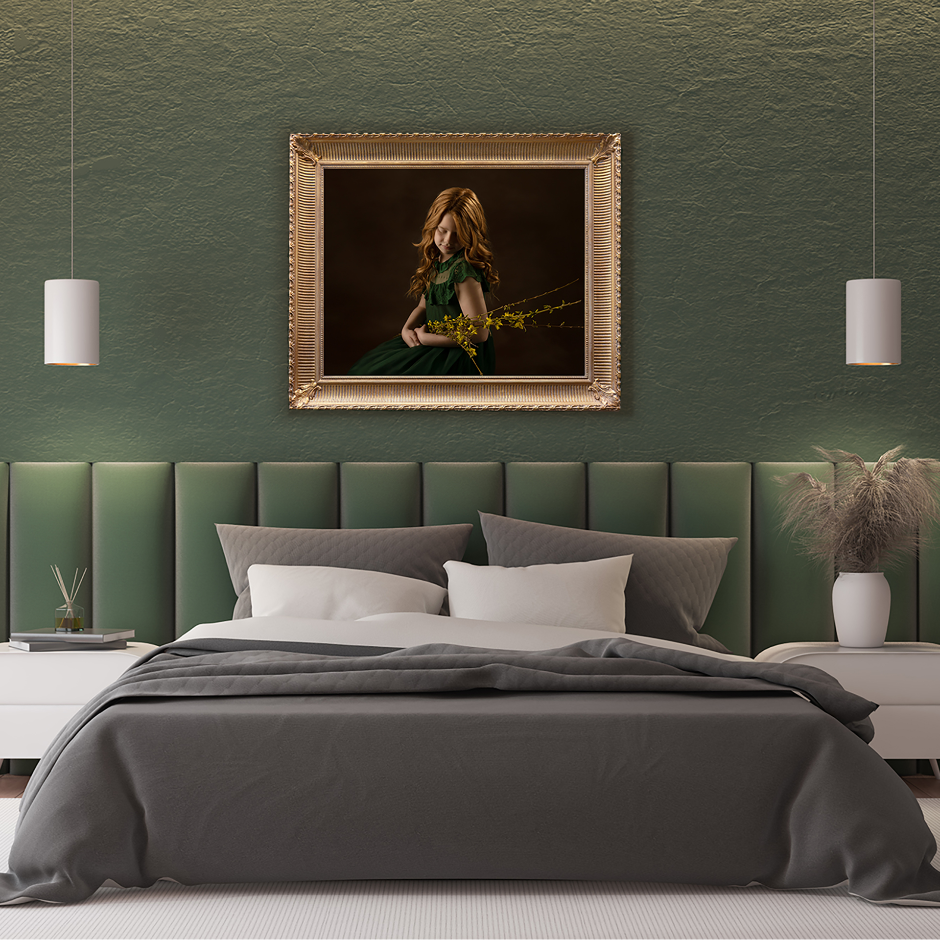 Child wall portrait Cincinnati photographer Minks Photography